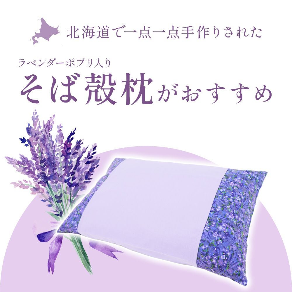 北海道職人手作り ラベンダー快眠枕 Lサイズ 48x32cm |寝具