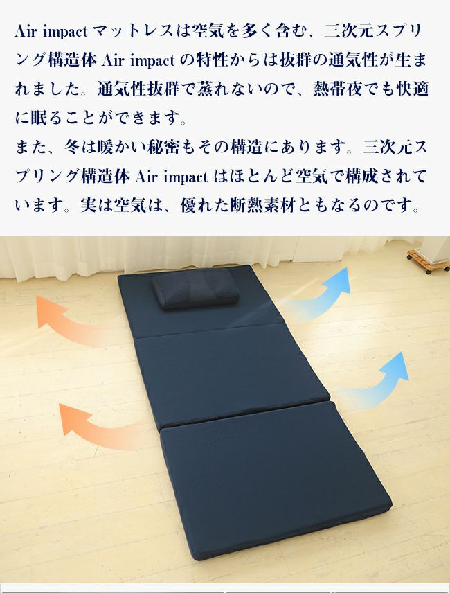 高反発＆低反発マットレス エアーマットレス セミダブル |寝具