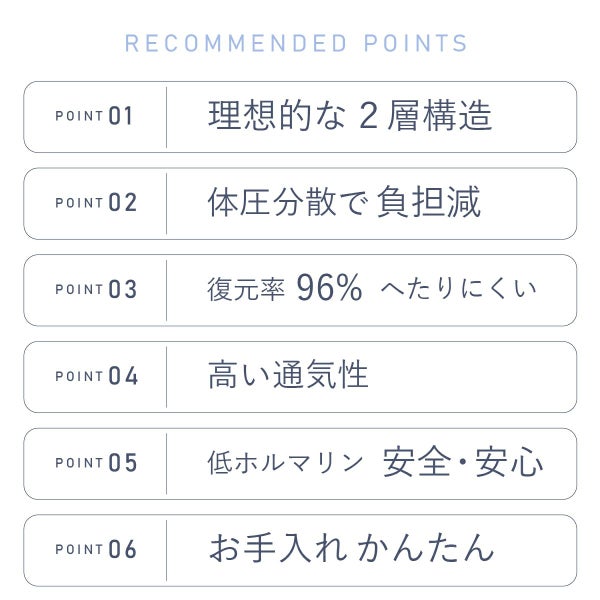 高反発＆低反発マットレス エアーマットレス ダブルサイズ 三つ折り 洗える 硬め 通気性 腰痛 快眠 ハイブリッドマットレス 人気 おすすめ