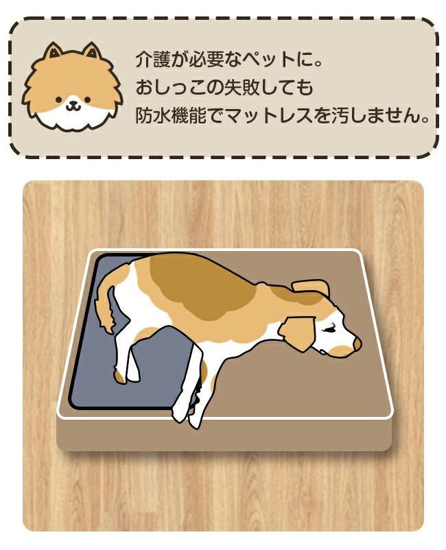 防水ペットマット やわらかタイプ 90×100cm Lサイズ |寝具・インテリア