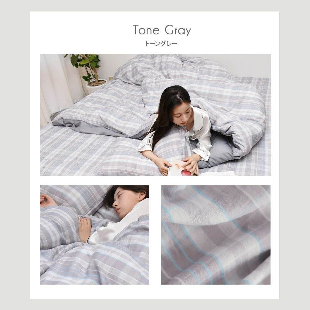 布団カバー 4点セット クイーン 掛け布団カバー 敷きパッド 枕カバー