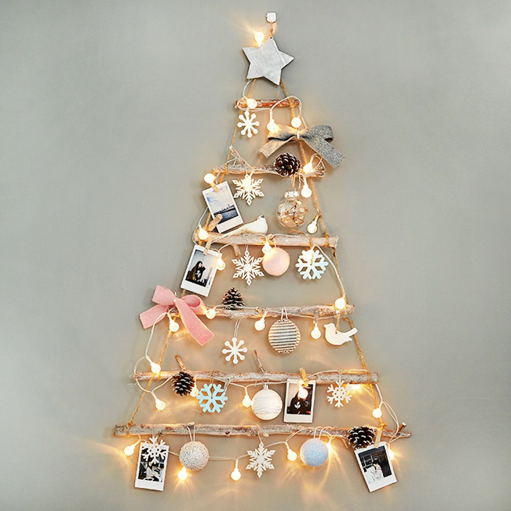 壁掛けツリー LED ライト付 クリスマス ツリー ウォールツリー