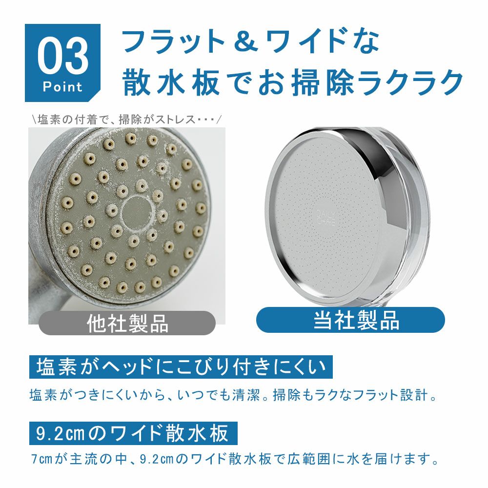 マルチフィルターシャワーヘッド フィルター セット / 塩素除去 水圧